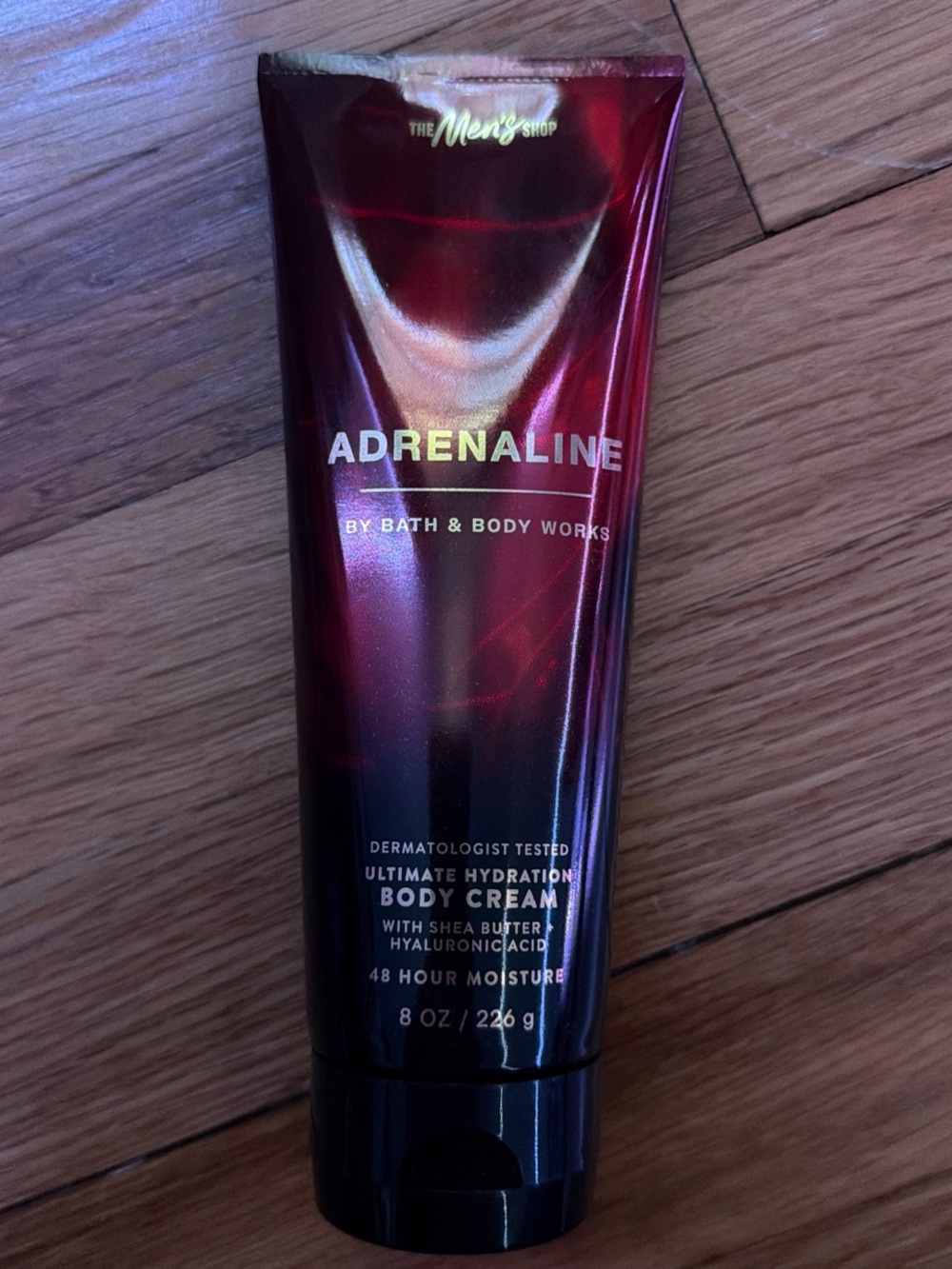 Bath & Body Works Adrenaline Men's Hydration Body Cream - Deep Red